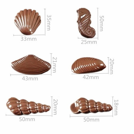 Hippocampus Scallop Sea Shell Maker Inject Hard Polycarbonate PC Chocolate Mould